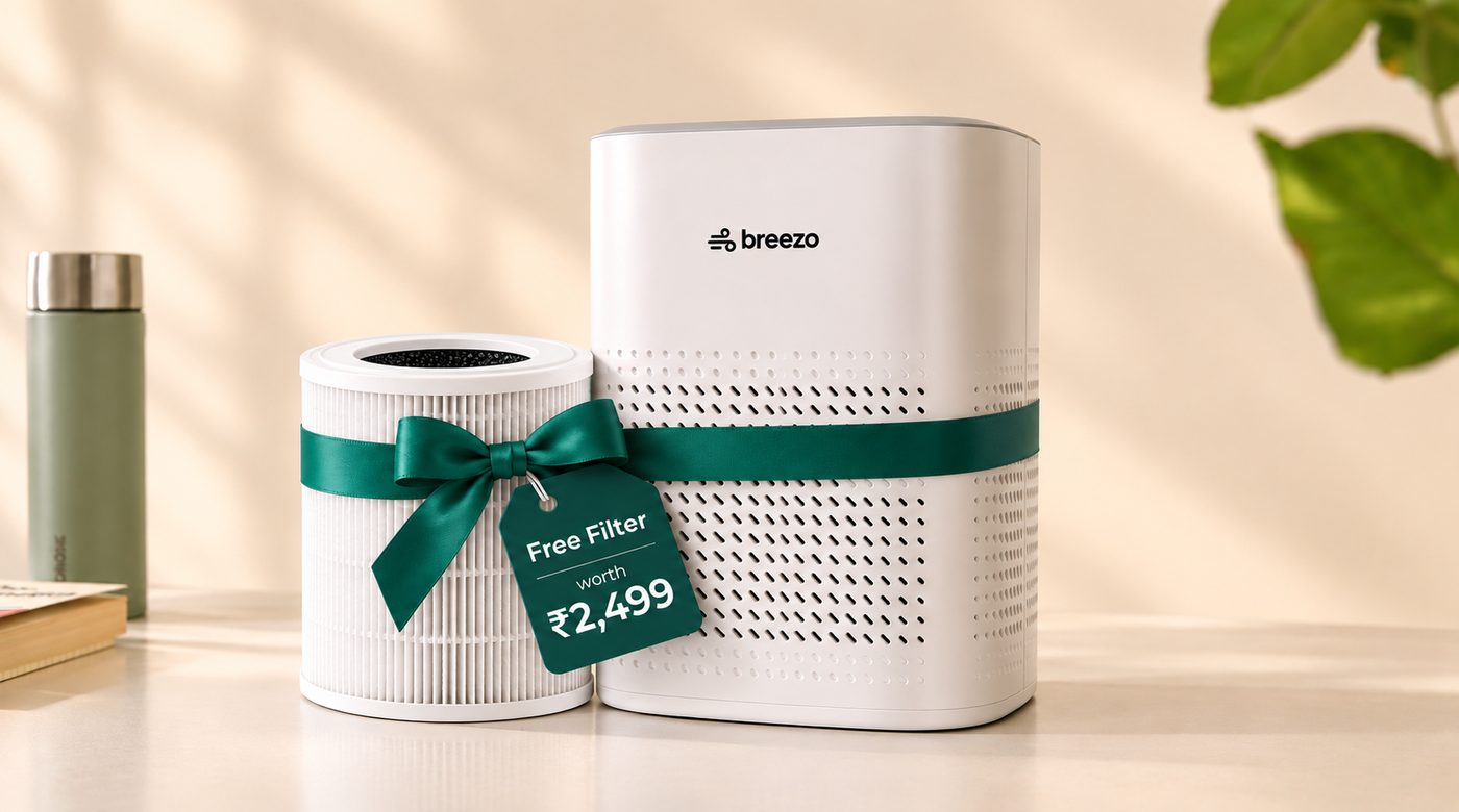 Breezo Core 300 with a free gift-wrapped filter